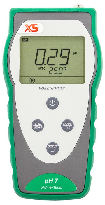 pH 7 pHmetro Portatile completo con elett. 201T con ATC