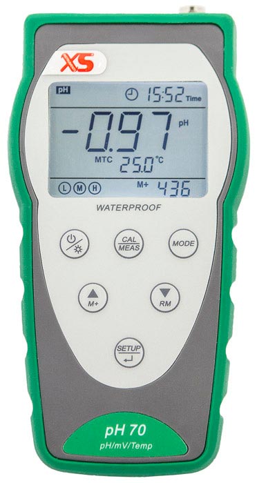pH 70 pHmetro portatile completo+elett. 201T con ATC