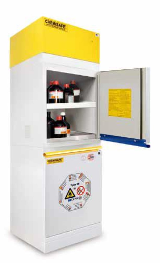 ARMADIO DI SICUREZZA CHEMISAFE ® MOD.COMBISTORAGE 2 COMPARTI